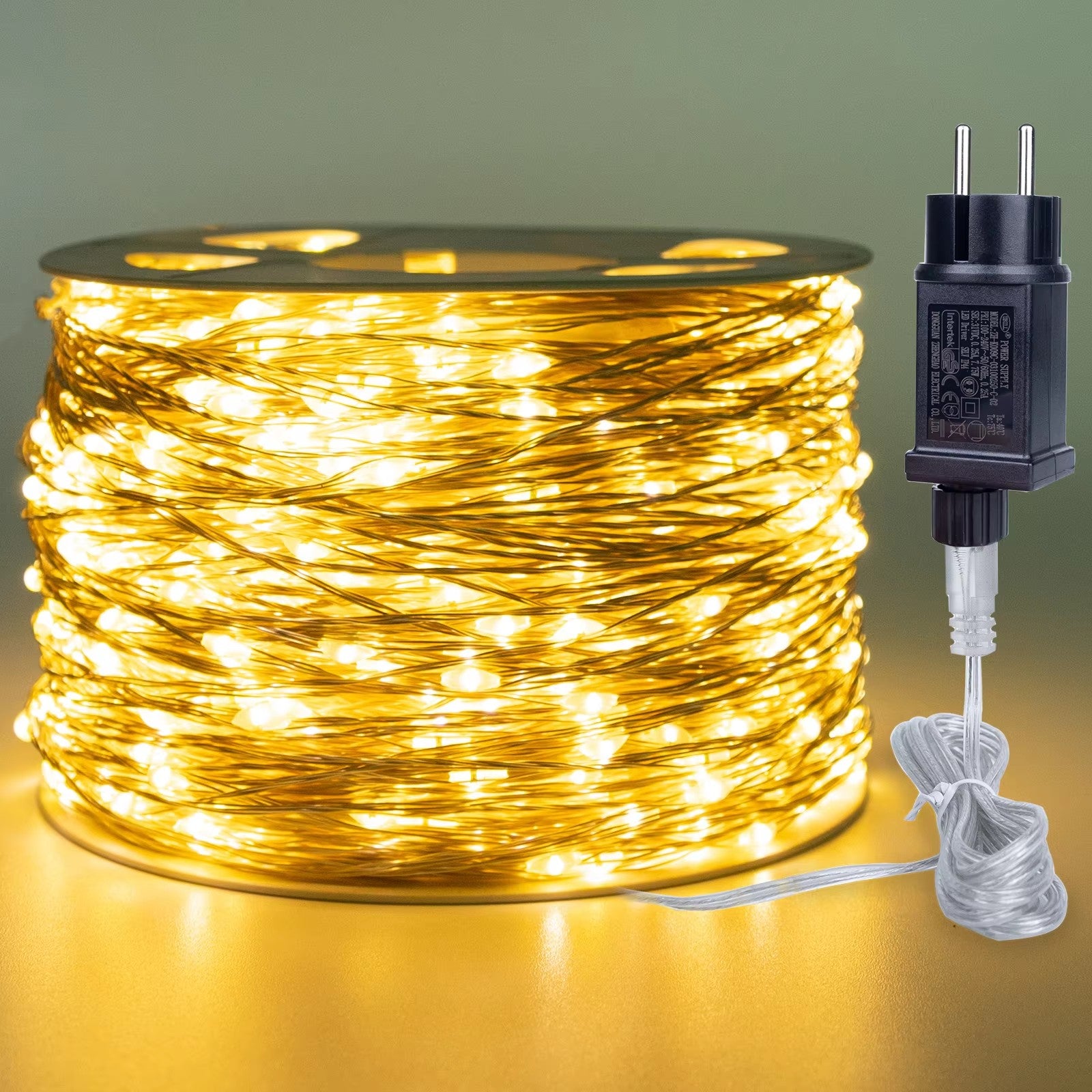 10/30/50/100/120M Silver copper Wire Fairy Lights Waterproof Outdoor String Led Light Decorative Garland for Party Christmas Wedding Bedroom