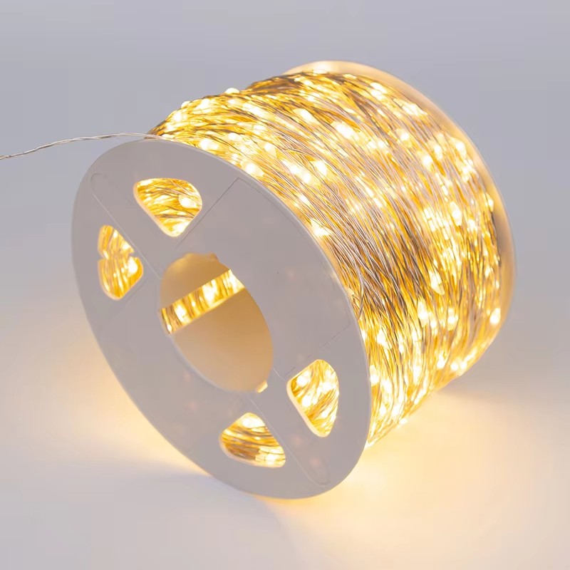 10/30/50/100/120M Silver copper Wire Fairy Lights Waterproof Outdoor String Led Light Decorative Garland for Party Christmas Wedding Bedroom