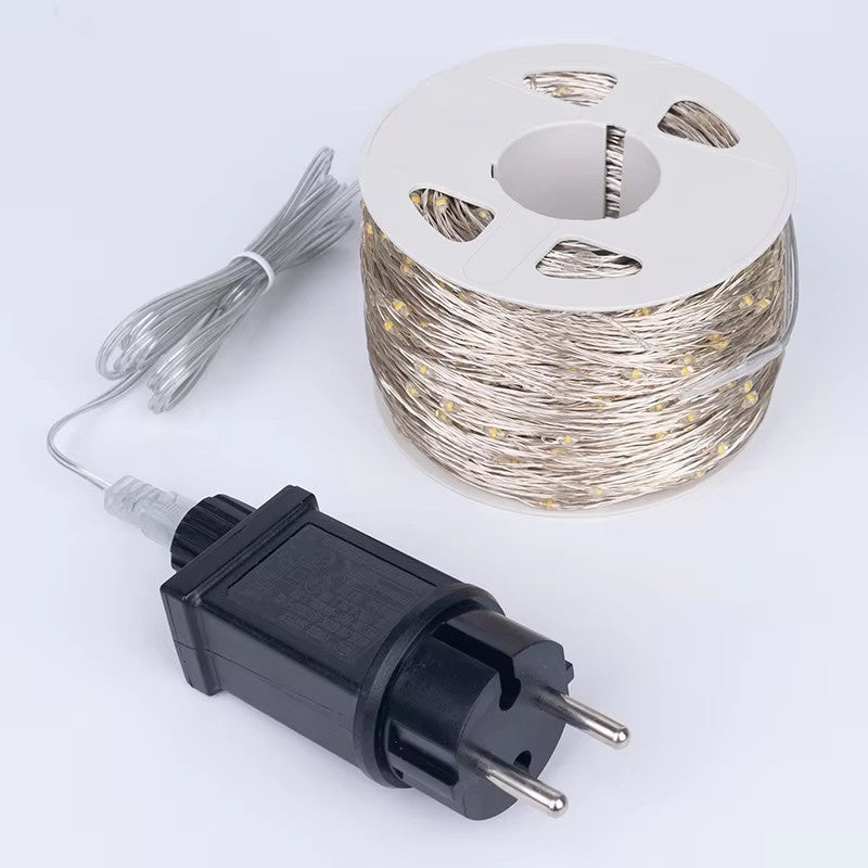 10/30/50/100/120M Silver copper Wire Fairy Lights Waterproof Outdoor String Led Light Decorative Garland for Party Christmas Wedding Bedroom