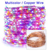 10/30/50/100/120M Silver copper Wire Fairy Lights Waterproof Outdoor String Led Light Decorative Garland for Party Christmas Wedding Bedroom